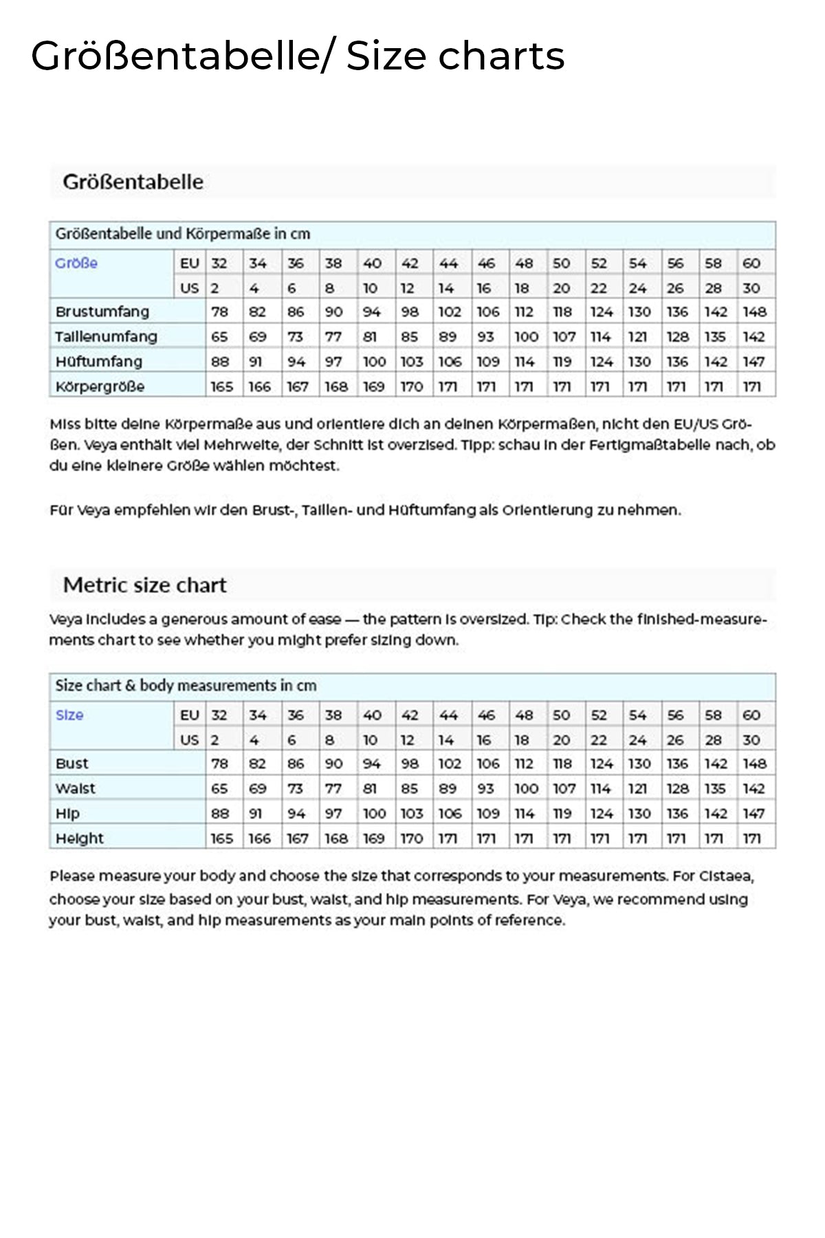 Veya: Mantel und Jacke | PDF Schnittmuster